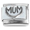 CT8360 Mum Cute Heart Italian Charm