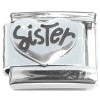 CT8361 Sister Cute Heart Italian Charm