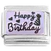 CT8365 Happy Birthday Celebration Rosegold Italian Charm