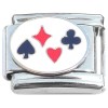 CT8376 Playing Card Suits Clubs Diamonds Hearts Spades Italian Charm