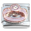 CT8388 Rosegold Ring with Stone Italian Charm