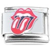 CT8399 Rolling Stones Tongue Logo Italian Charm