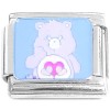 CT8400 Care Bear Purple Hearts Italian Charm