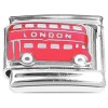 CT8435 Double Decker Bus London England Italian Charm