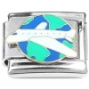 CT8436 World Traveler Airplane Over Earth Italian Charm