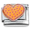 CT8447 Pepperoni Pizza Heart Italian Charm