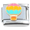 CT8482 Cute Hot Air Balloon Pink Yellow Blue Italian Charm