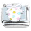 CT8504 Cute Easter Egg Polka Dots Bow Italian Charm