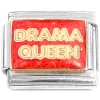 CT8547 Drama Queen on Red Italian Charm