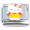 CT8562 Hello Kitty Wearing Red and Yellow Italian Charm