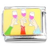 CT8576 Toast Cheers Wine Glass Italian Charm