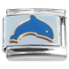 CT8595 Cute Dolphin Jumping Swimming Italian Charm