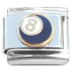 CT8596 Cute Little 8 Ball Magic Eight Ball Italian Charm