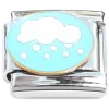 CT8598 White Cloud Rain Blue Sky Italian Charm