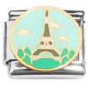 CT8605 Eiffel Tower Blue Sky Paris France Italian Charm