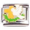 CT8614 Cross Dove Bird Italian Charm