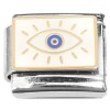 CT8626 Protective Evil Eye Design Italian Charm