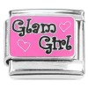 CT8664 Glam Girl Pink Italian Charm.