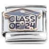 CT8669 Class of 24 for 2024 Dangle Italian Charm