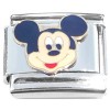 CT8671 Mickey Mouse Face Cartoon Italian Charm