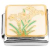 CT8675 White Flowers Lilies Italian Charm