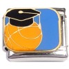 CT8676 Graduation Cap Basketball Sport Italian Charm