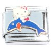 CT8703 Hello Kitty Riding Dolphin Italian Charm