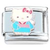 CT8706 Hello Kitty Blue Gown Italian Charm