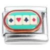 CT8709 Playing Cards Table Spades Hearts Clubs Diamonds Italian Charm