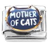 CT8728 Mother of Cats Feline Face Italian Charm.