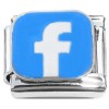 CT8737 F Logo Social Media Italian Charm