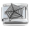 CT8739 Black Spiderweb Spider Web Italian Charm