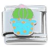 CT8759 Cactus Pot Pink Flower Italian Charm