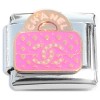 CT8762 Fancy Designer Purse Pink Italian Charm