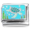 CT8767 Sea Turtle Swimming Italian Charm