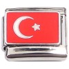 CT8779 Turkey Flag Italian Charm