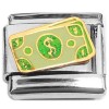 CT8780 Money Dollar Bill Italian Charm