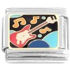 CT8788 Electric Guitar Music Notes Italian Charm