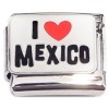 CT8791 I Love Mexico Red Heart Italian Charm