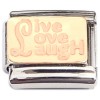 CT8798 Live Love Laugh Rosegold Italian Charm