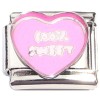 CT8805 One Hundred Percent Sweet Heart Italian Charm