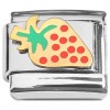 CT8826 Strawberry Fruit Red Polka Dot Italian Charm