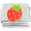 CT8861 Cute Strawberry Seeds and Stem Italian Charm