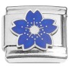 CT8864 Blue Flower Bust Italian Charm