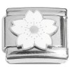 CT8865 White Flower Burst Italian Charm