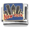 CT8867 New York City Skyline Buildings Italian Charm