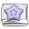 CT8870 Purple Star Burst Layers Italian Charm