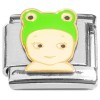 CT8890 Cute Frog Angel Italian Charm