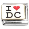 CT8975 I Love DC for Washington D C Italian Charm