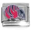 SP9520 Red and Black Striped Helmet Italian Charm